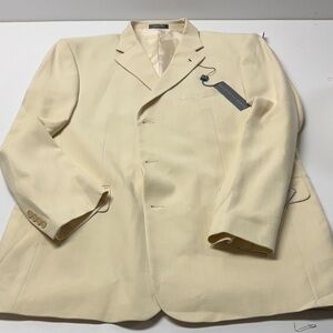 Oscar de la Renta Sand Washed Silk Blazer
